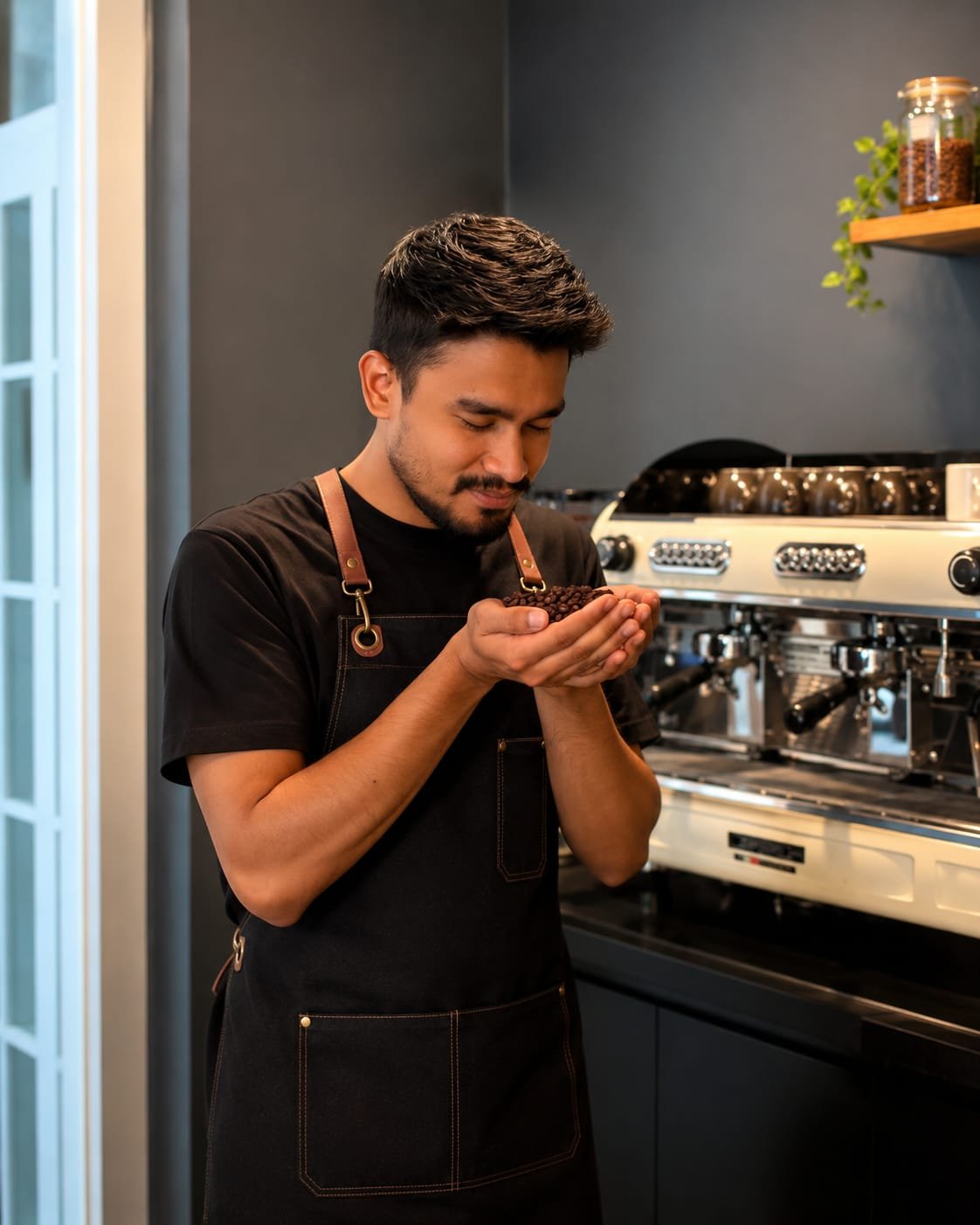 Bean selection, coffee cupping and quality control with trainer Saydul Islam